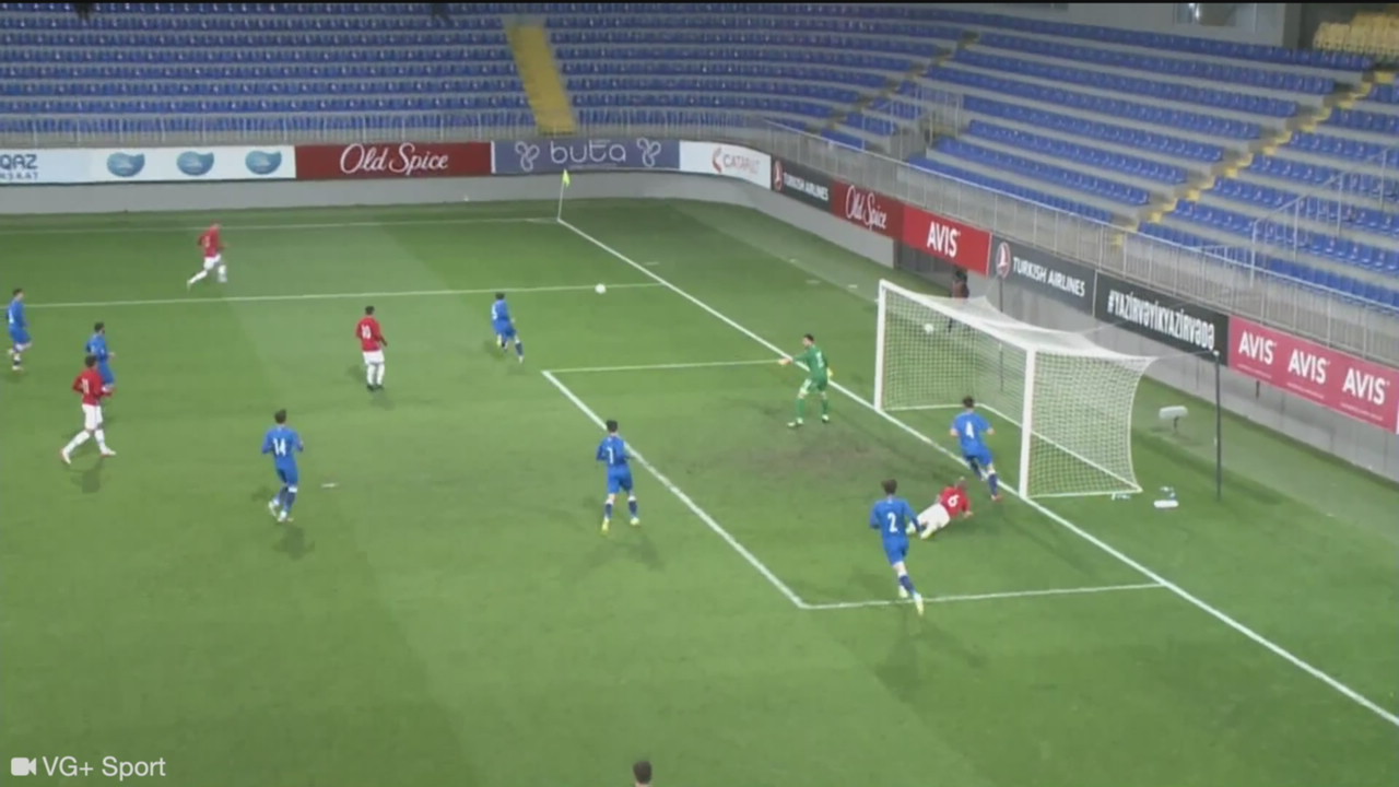 Sahraouis første scoring for U21-landslaget